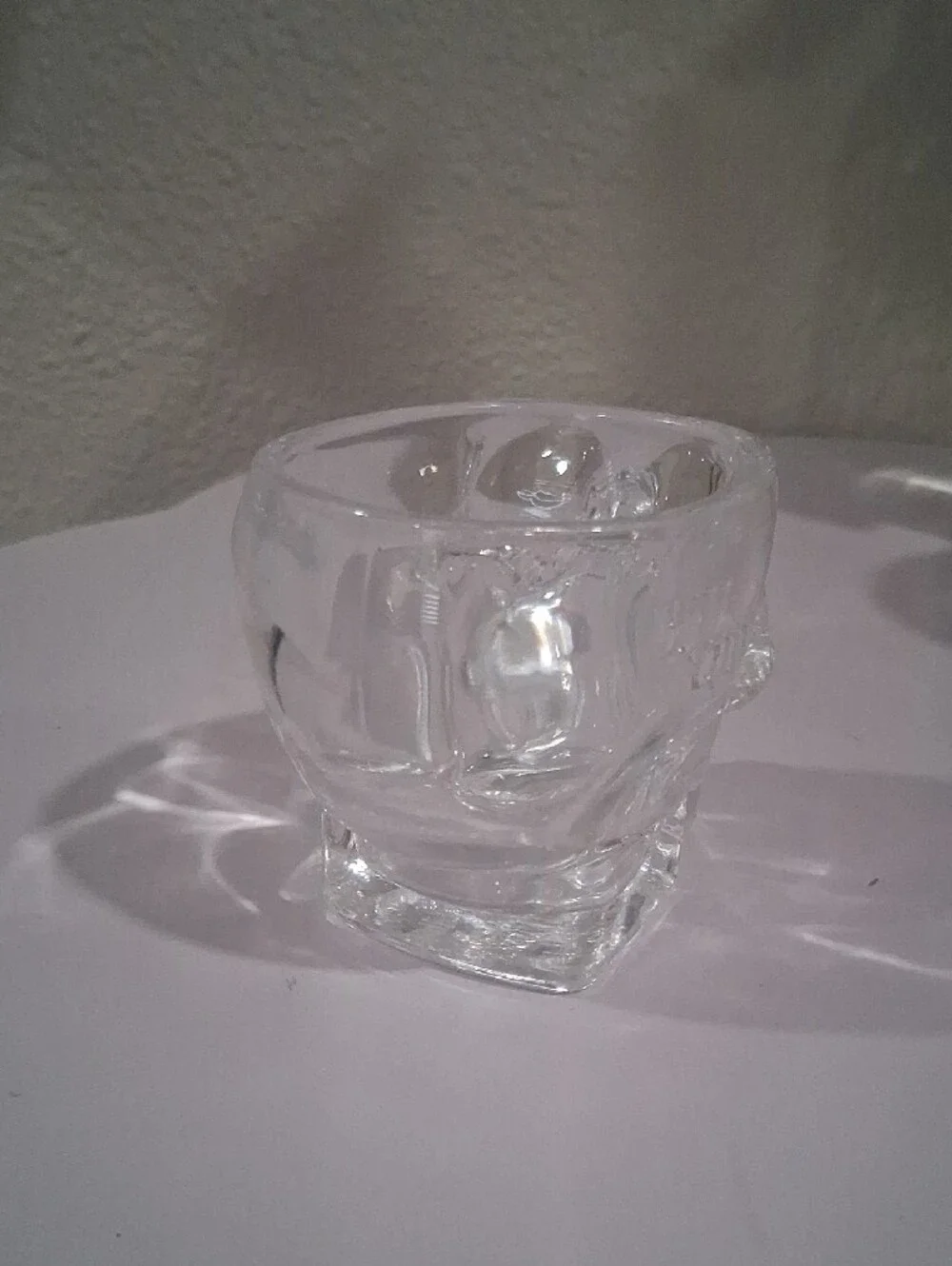 Clear Glass Skull Shot Glass - Home Accents (One)